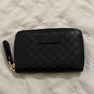 Gucci Embossed Black Leather Wallet